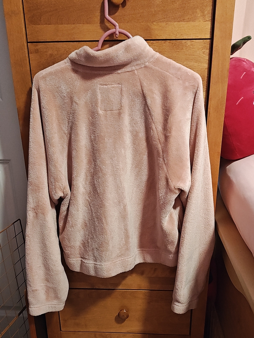Hollister Plush Quarter-Zip Turtleneck Sweater - Light Pink - Picture 2 of 3